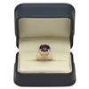 Image 4 : 14K Gold 7.20ct Amethyst 1.10ct Diamond Ring