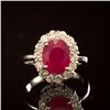 Image 1 : 14K Gold 3.96ct Ruby 1.00ct Diamond Ring