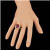 Image 4 : 14k Yellow Gold 6.00ct Ruby 0.85ct Diamond Ring