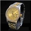 Image 2 : Rolex Two-Tone DateJust 36mm Champagne Roman Numerals Diamond Bezel Aprox. 2.0 cts. Diamond Dial Men