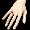 Image 3 : 14k Yellow Gold 5.00ct Ruby 0.85ct Diamond Ring