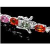 Image 3 : 14k Gold 14ct Sapphire 0.75ct Diamond Bracelet