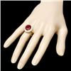 Image 3 : 14k Gold 5ct Tourmaline 1.35ct Diamond Ring