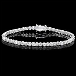 18k White Gold 7.50ct Diamond Bracelet
