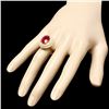 Image 3 : 14k Yellow Gold 6.00ct Ruby 1.10ct Diamond Ring