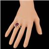 Image 3 : 14k Yellow Gold 9.00ct Ruby 1.50ct Diamond Ring