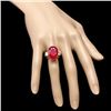 Image 4 : 14k Yellow Gold 14.00ct Ruby 1.40ct Diamond Ring