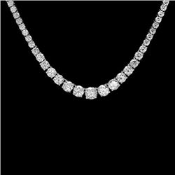 18k White Gold 13.00ct Diamond Necklace