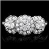 Image 1 : 14k White Gold 1.3ct Diamond Ring