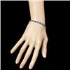 Image 5 : 14k Gold 12ct Sapphire 0.54ct Diamond Bracelet