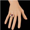 Image 4 : 14k Yellow Gold 8.00ct Ruby 1.60ct Diamond Ring