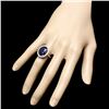 Image 3 : 14k Gold 10.00ct Sapphire 0.90ct Diamond Ring