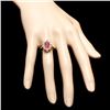 Image 4 : 14k Yellow Gold 1.50ct Ruby 1.10ct Diamond Ring