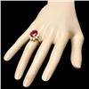 Image 3 : 14k Yellow Gold 8.00ct Ruby 1.50ct Diamond Ring