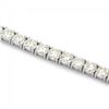 Image 3 : 18k White Gold 12.00ct Diamond Tennis Bracelet