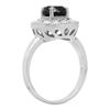 Image 2 : 14K Gold 1.57ct Fancy Color Diamond 0.65ct Diamond Ring