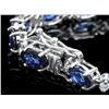 Image 3 : 14k Gold 12.00ct Sapphire 0.55ct Diamond Bracelet