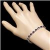 Image 5 : 14k Gold 12.00ct Sapphire 0.55ct Diamond Bracelet