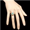 Image 4 : 14k Gold 1.70ct Emerald 0.75ct Diamond Ring