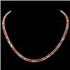 Image 1 : 14k Gold 44.00ct Sapphire 1.00ct Diamond Necklace
