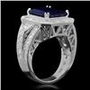 Image 2 : 14K Gold 6.20ct Sapphire 1.65ct Diamond Ring
