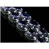 Image 3 : 14k Gold 53.5ct Sapphire 0.60ct Diamond Bracelet