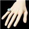 Image 3 : 14k White Gold 1.80ct Emerald 1.40ct Diamond Ring