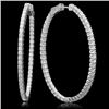 Image 1 : 14K Gold 3.83ct Diamond Earrings