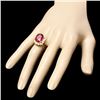 Image 3 : 14k Yellow Gold 7.50ct Ruby 1.00ct Diamond Ring