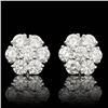 Image 1 : 14k White Gold 2.25ct Diamond Earrings
