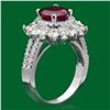 Image 2 : 14k Gold 2.18ct Ruby 1.82ct Diamond Ring