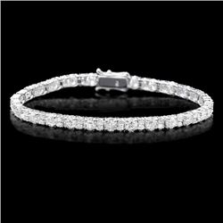 18k White Gold 8.60ct Diamond Bracelet