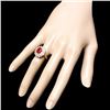 Image 3 : 14k Yellow Gold 3.00ct Ruby 1.60ct Diamond Ring