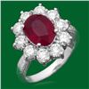 Image 1 : 14k Gold 3.21ct Ruby 2.02ct Diamond Ring