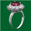 Image 2 : 14k Gold 3.21ct Ruby 2.02ct Diamond Ring