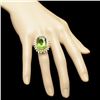 Image 4 : 14k Gold 22ct Tourmaline 1.65ct Diamond Ring