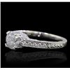 Image 1 : 18KT White Gold 1.27ctw Diamond Ring