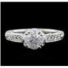 Image 2 : 18KT White Gold 1.27ctw Diamond Ring