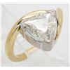 Image 3 : EGL USA Certified 1.51ct Diamond Ring - 18KT Yellow Gold