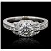 Image 2 : 18KT White Gold 1.42ctw Diamond Ring