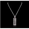 Image 2 : 14KT White Gold 155.79ct Kunzite and Diamond Pendant With Chain