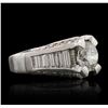 Image 1 : Platinum 2.93ctw Diamond Ring