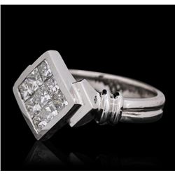 14KT White Gold 0.95ctw Diamond Ring