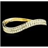 Image 1 : 6.00ctw Diamond Bangle Bracelet - 14KT Yellow Gold