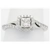 Image 3 : 0.94ctw Diamond Ring - 14KT White Gold