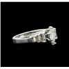 Image 1 : 0.73ctw Diamond Ring - 14KT White Gold