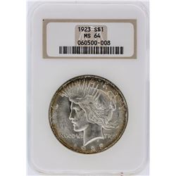 1923 NGC MS64 Peace Silver Dollar