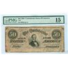Image 1 : 1864 $50 CSA Bank Note T-66 PMG Choice Fine 15