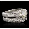 Image 1 : Platinum 2.95ctw Diamond Ring