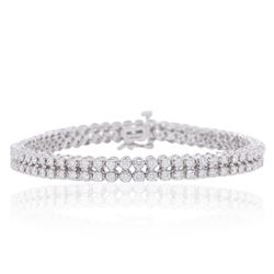 14KT White Gold 3.10ctw Diamond Bracelet